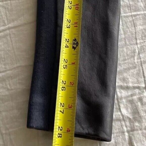 Vintage GAP Women's Blue Leather Jacket Sz XS Military Zip Button Navy - Picture 8 of 15